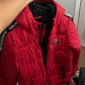 Abercrombie Red Puffer Jacket